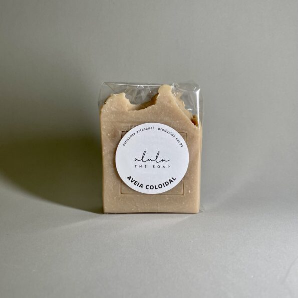 Embalagem minimalista do sabonete artesanal de aveia coloidal da ululu the soap